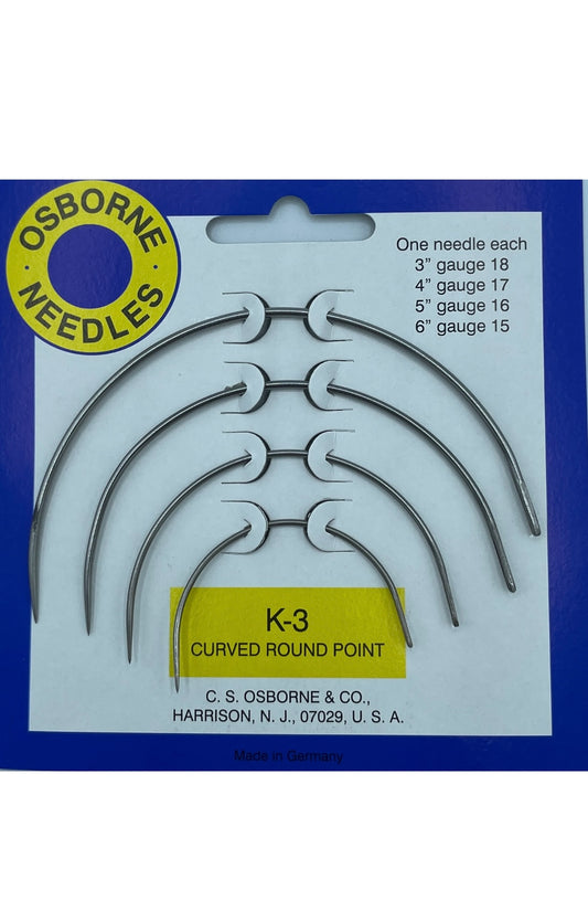 OSBORNE K-3 Curved Round Point Needle Kit